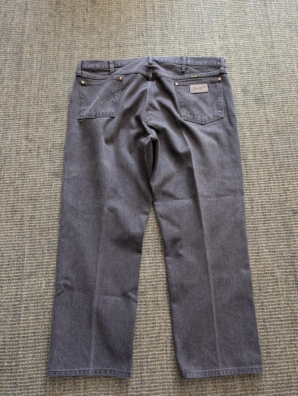 Wrangler Jeans Size 42x27 Chocolate Brown Denim 13MWZKL Cowboy Cut Western Rodeo